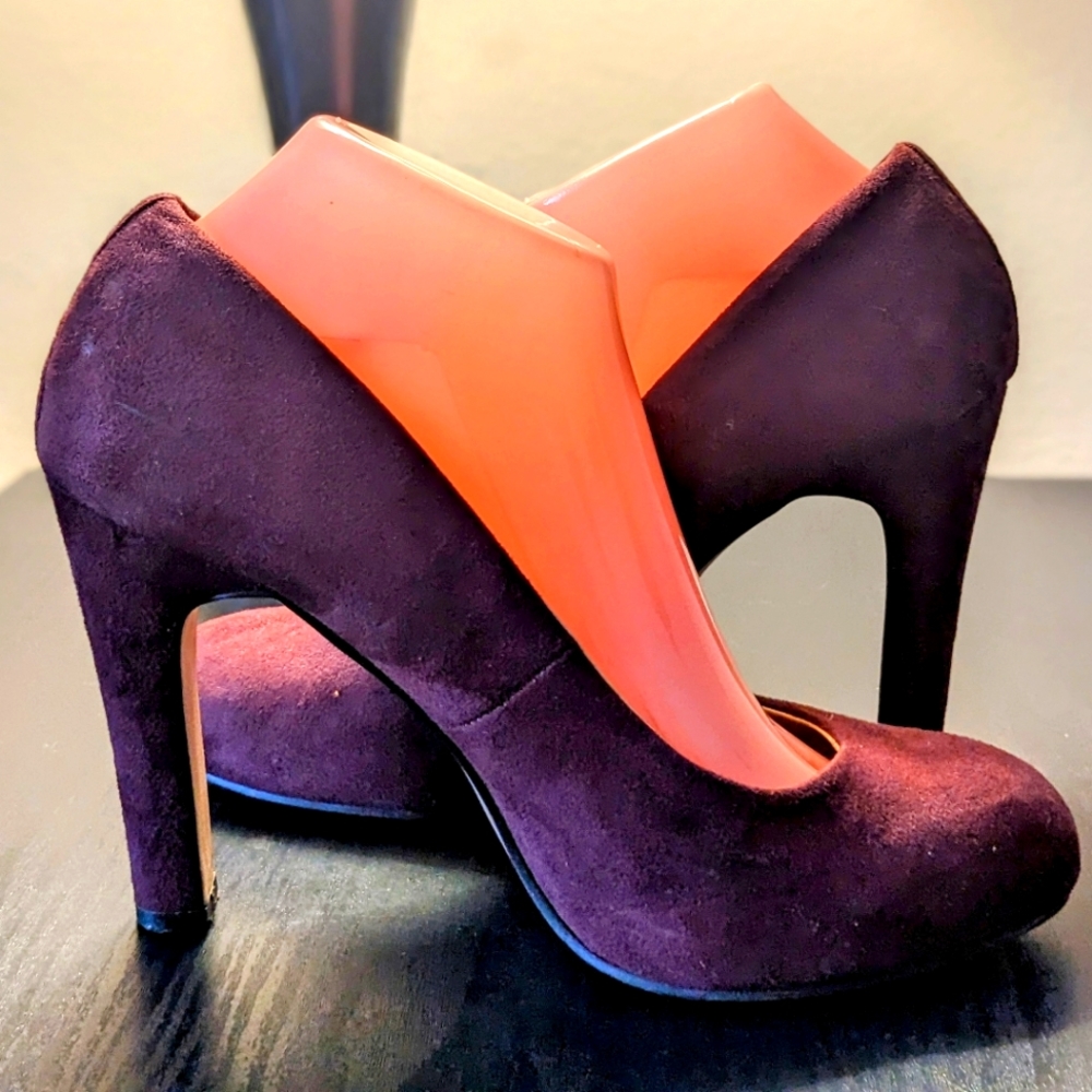 La Strada Maroon Women's Heels